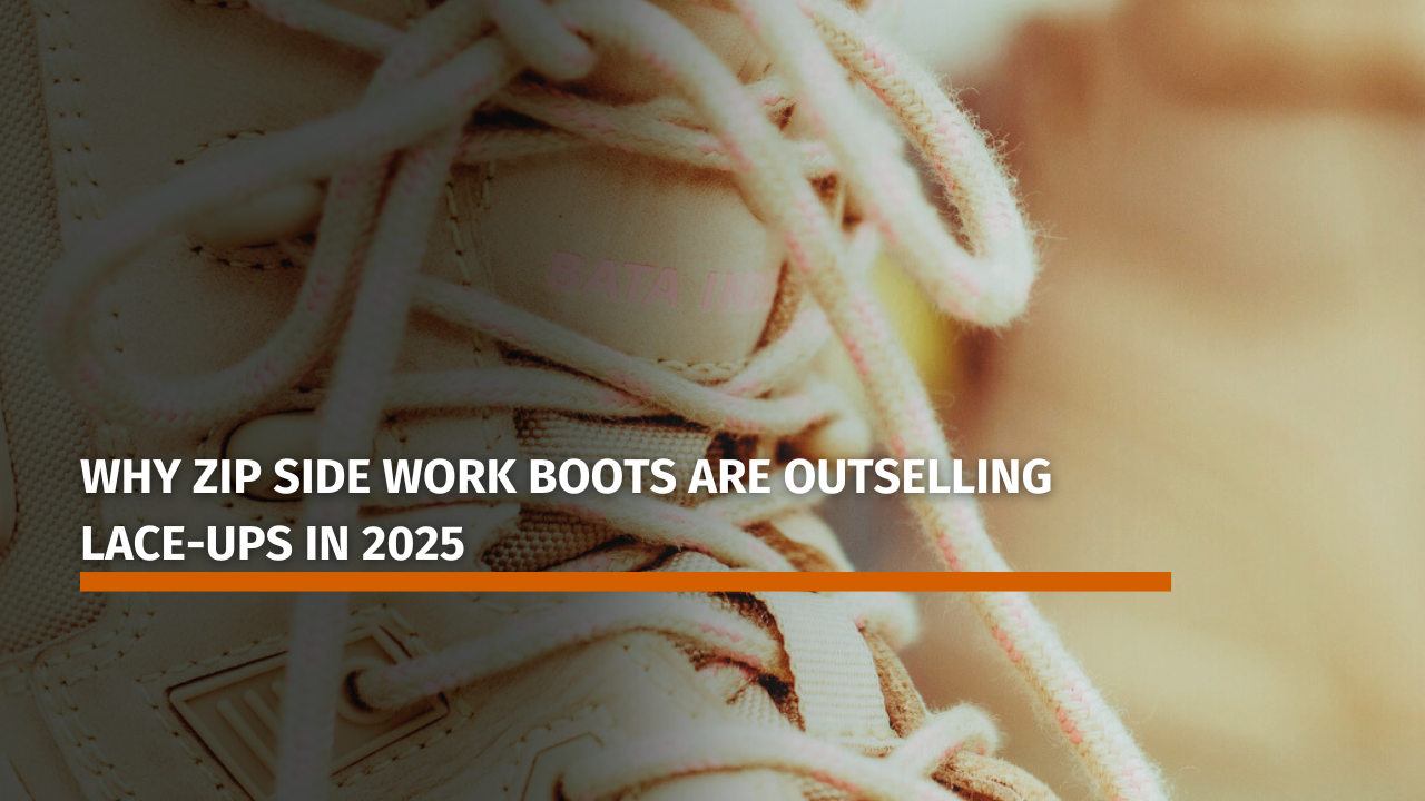 Why Zip Side Work Boots Are Outselling Lace-Ups in 2025