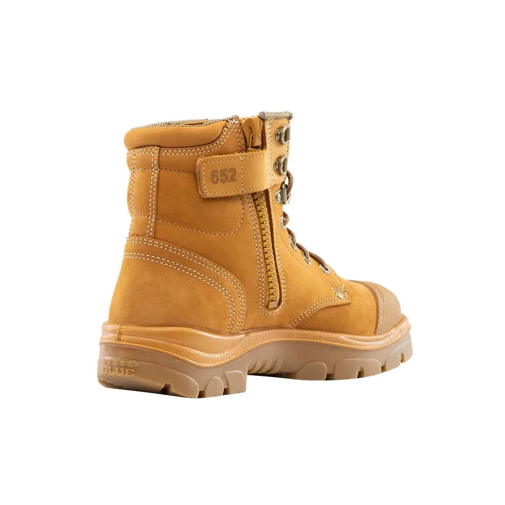 Steel Blue Argyle Zip Scuff Cap 312652