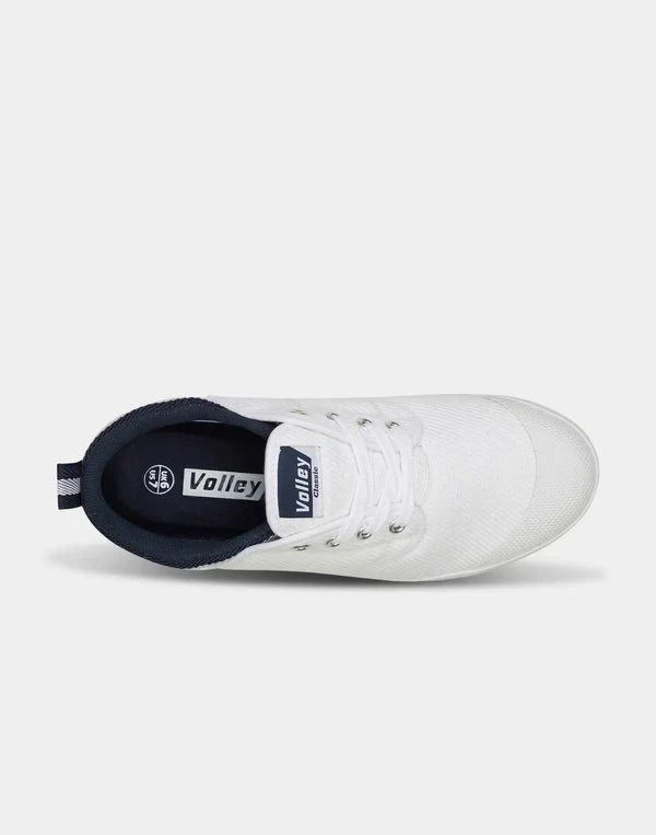 Volley VLY025 Classic Low Twill Canvas White/Navy