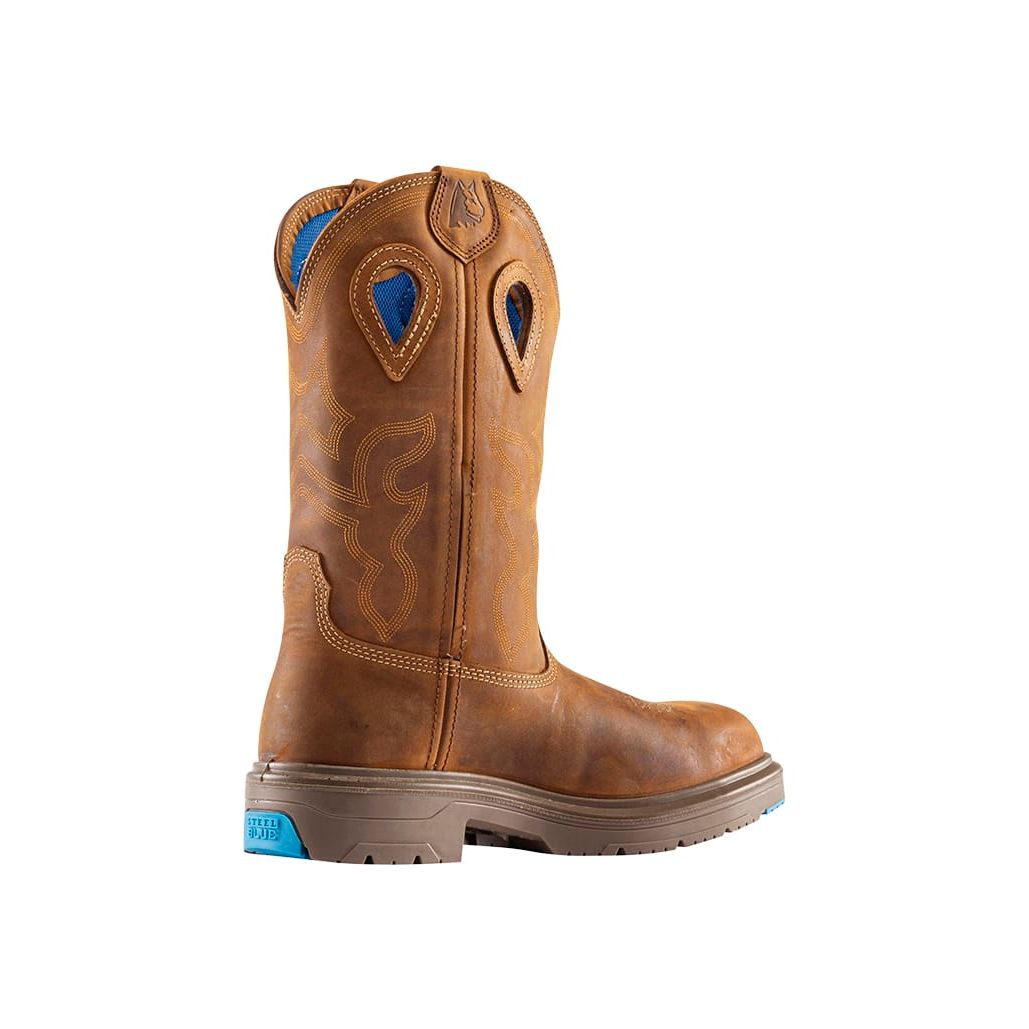 Steel Blue 813945 Blue Heeler Western Style Safety Boot