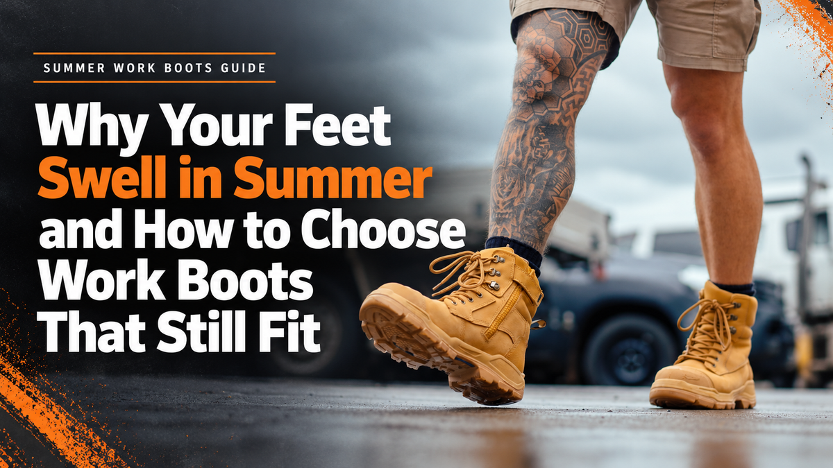 Why Your Feet Swell in Summer and How to Choose Work Boots That Still Fit by Knock-Off