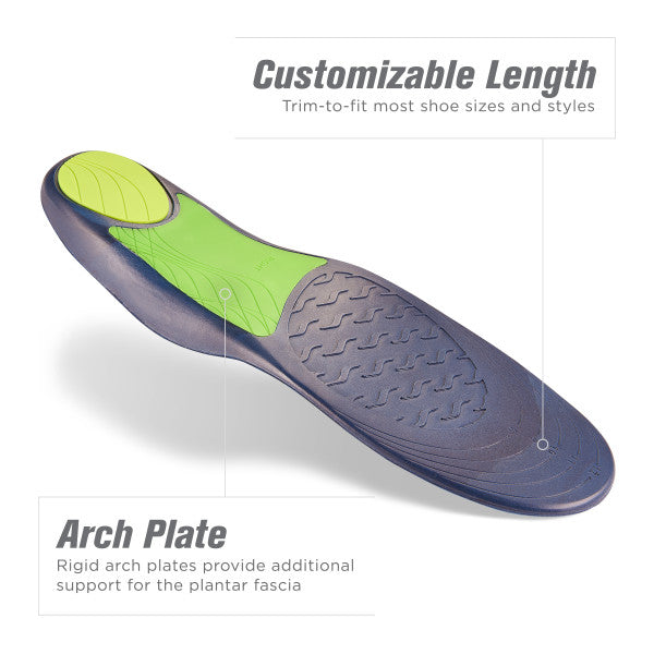 Implus 40307 Sof Comfort Mens Plantar Fascia Orthotic Footbed