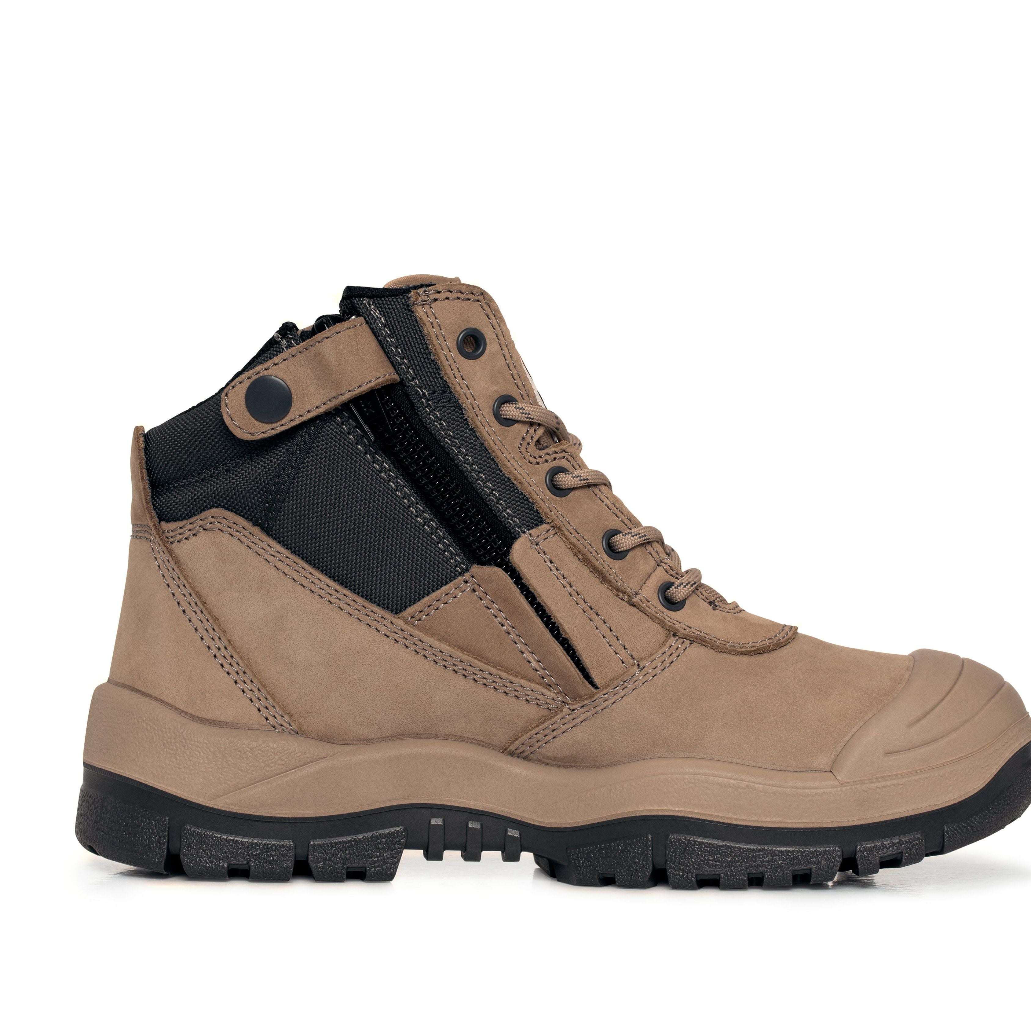 Mongrel 461 ZipSider Boot – Stone Nubuck Leather | Work Boots Direct