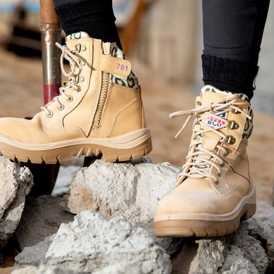 Steel Blue 522761 Southern Cross Ladies L/U Nitrile Zip Safety Boot