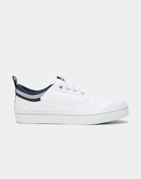 Volley VLY025 Classic Low Twill Canvas White/Navy