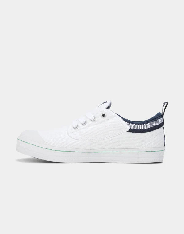 Volley VLY025 Classic Low Twill Canvas White/Navy