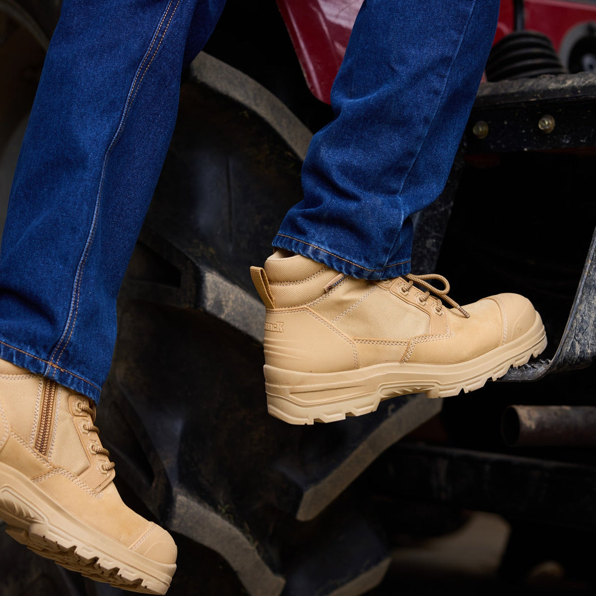 Redback Lynx CLZWT Composite Toe Zip Boot Wheat