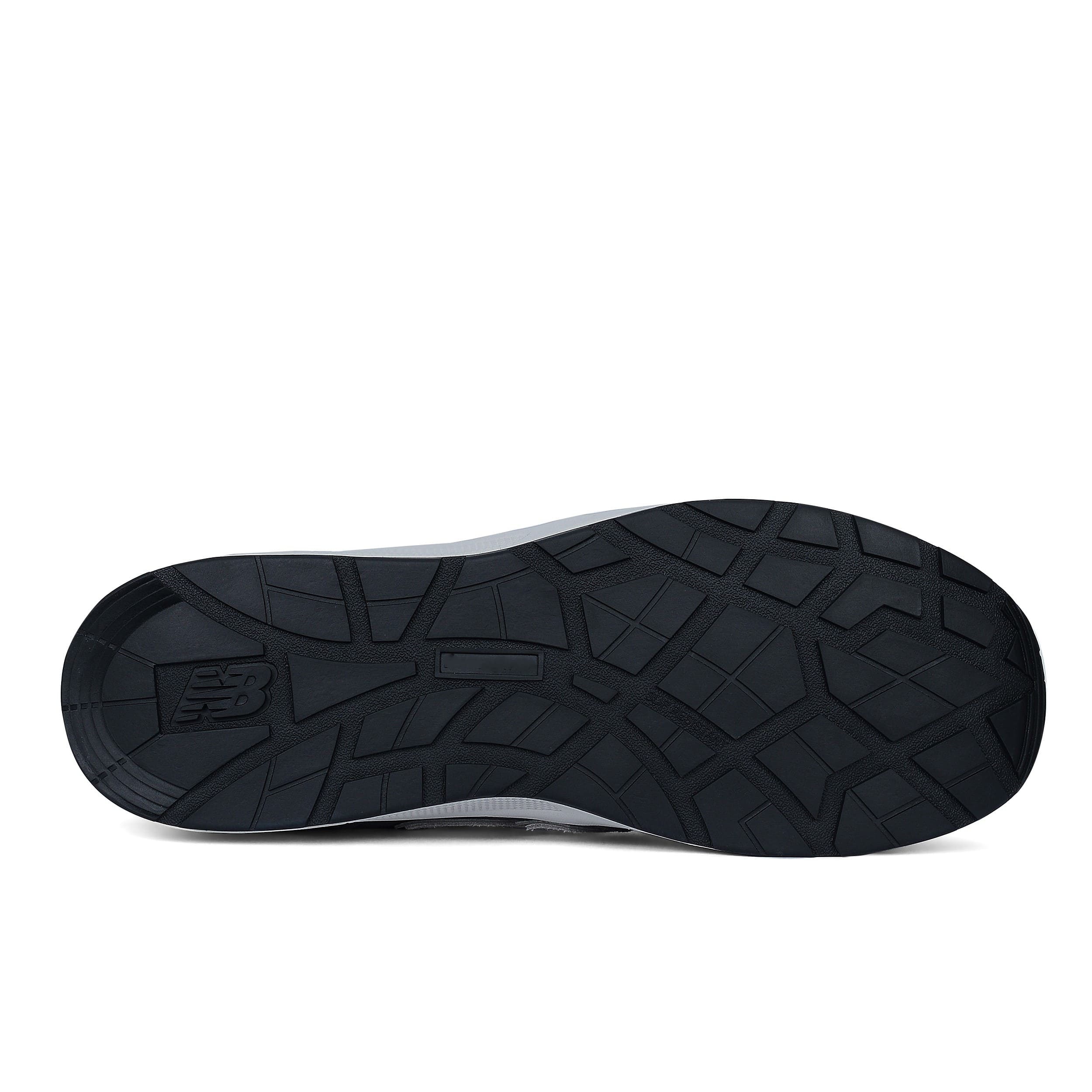 Black sole of a shoe on a white background
