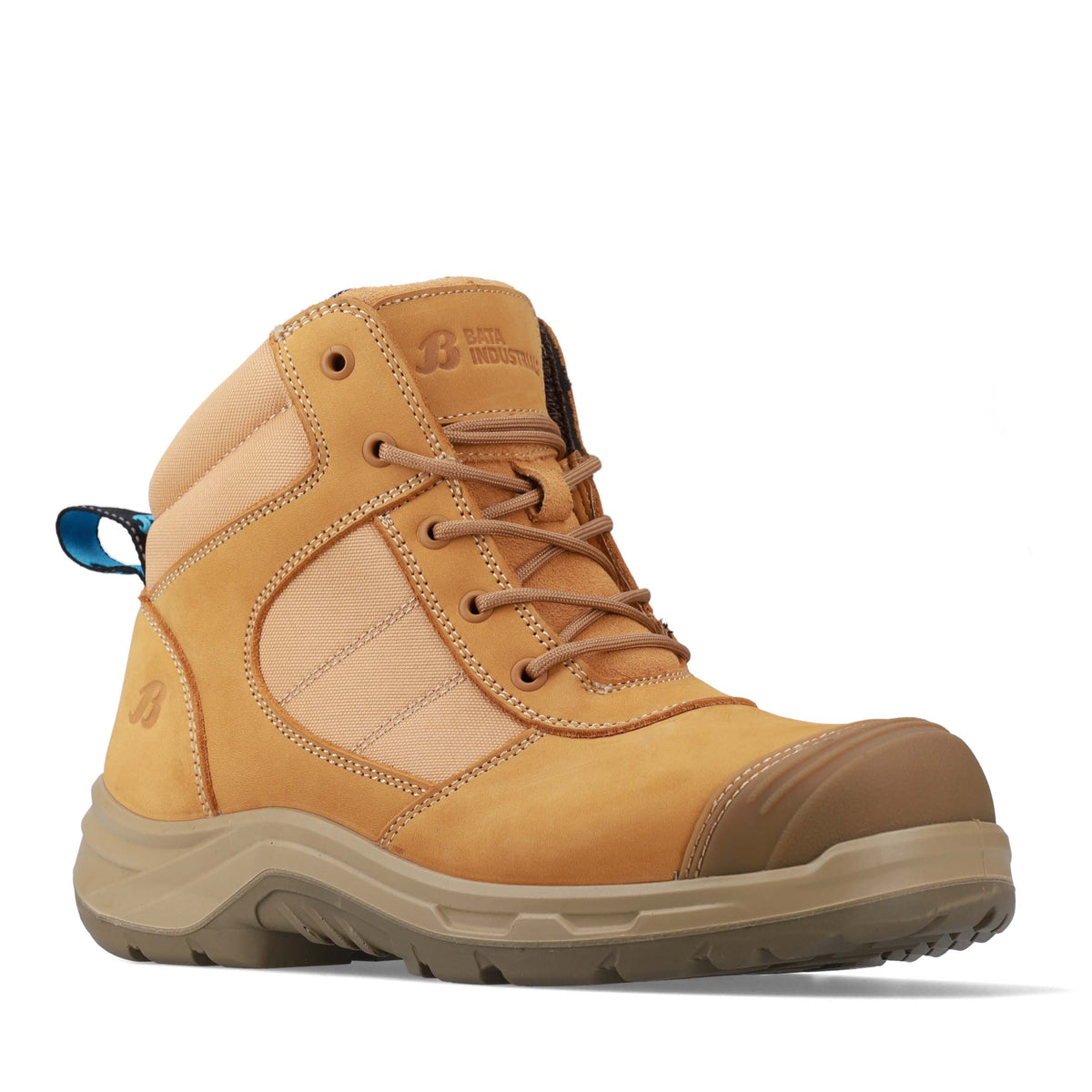 Bata Ultra Zippy Zip Side Safety Boot Wheat