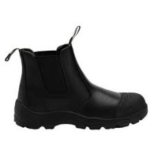 M8 Ledge Safety Elastic Side Boot – Black Steel Toe Pull On Work Boot