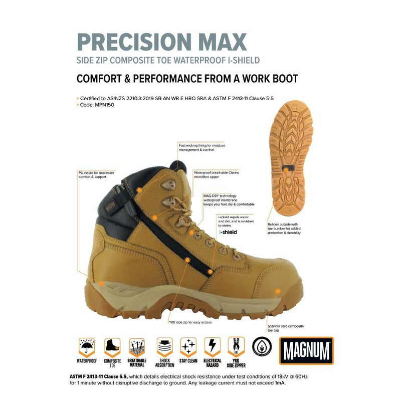 Magnum Precision Max Zipsider Boots Manual