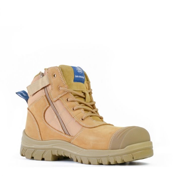 Bata Zippy Zipsider Safety Boot - Wheat